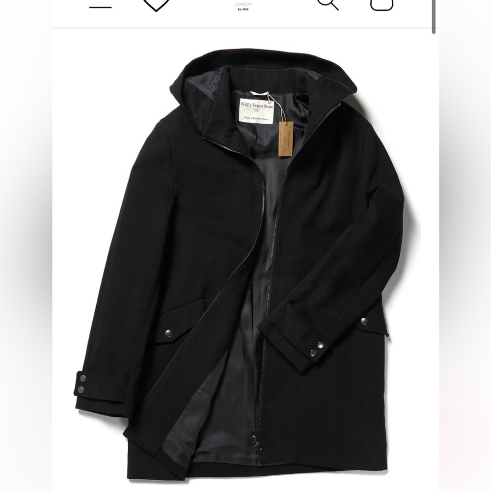 Stylish Black Trench Coat for Men Made in Italy